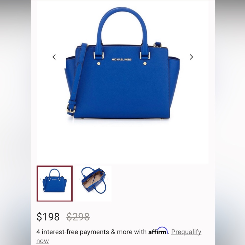 Michael Kors, blue mini bag